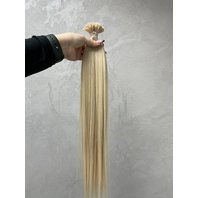 Evropské vlasy, délka 60 cm, světlá blond, odstín č. 10