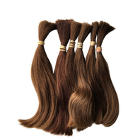 Středoevopské tmavé vlasy 20-28 cm - volný cop 500g